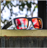 KDEAM All-Black Polarized Sunglasses – Unisex Square Frame | UV400 Protection for Fishing, Driving & Outdoor Adventure thumbnail 7