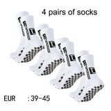 4 Pairs Mid-Tube Non-Slip Football Socks – Breathable & Durable Sports Training Socks (Unisex) thumbnail 19