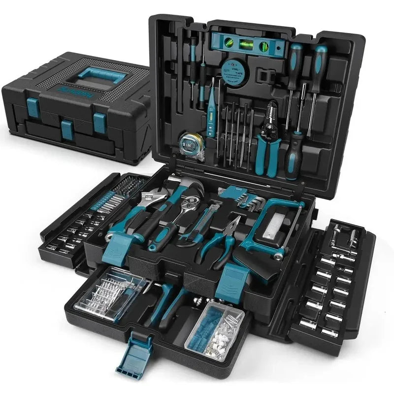 379-Piece Portable Tool Kit – Complete Home & Auto Repair Set with Durable Storage Case