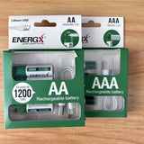 TDRFORCE AA/AAA 1.5V USB Rechargeable Lithium Batteries – 2600mWh/750mWh (4-Pack, CE Certified) thumbnail 12