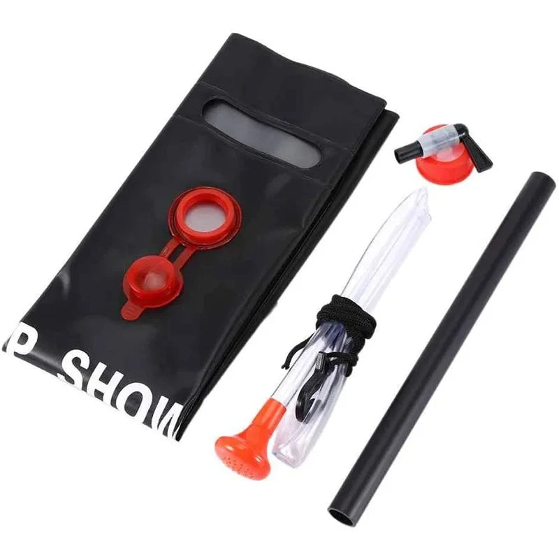 20L Portable Solar Camping Shower Bag – Foldable Outdoor Water Bag with Heating Function for Hiking, Travel, and Emergency Use