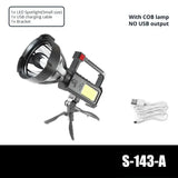 Ultra-Bright Waterproof LED Rechargeable Spotlight – USB Powered Searchlight for Camping, Fishing & Outdoor Survival thumbnail 21