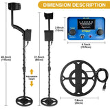 TTAKA7 AK-100 Waterproof Metal Detector – Adjustable Sensitivity, Deep Detection, LCD Display thumbnail 6