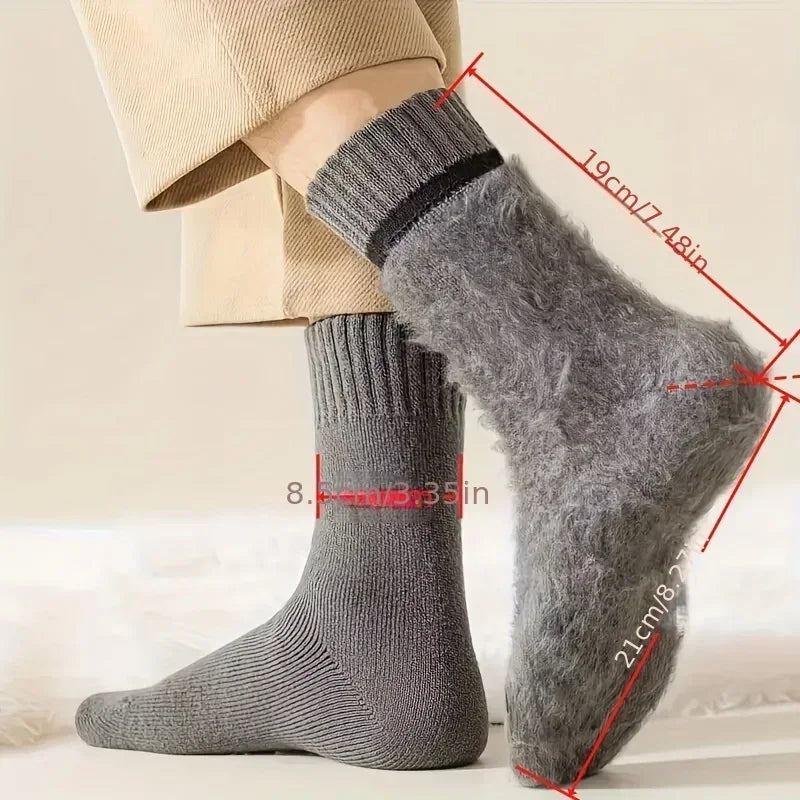 Winter Thermal Socks for Men & Women – Insulated Cold Weather Hiking Socks (Multiple Pairs Available)