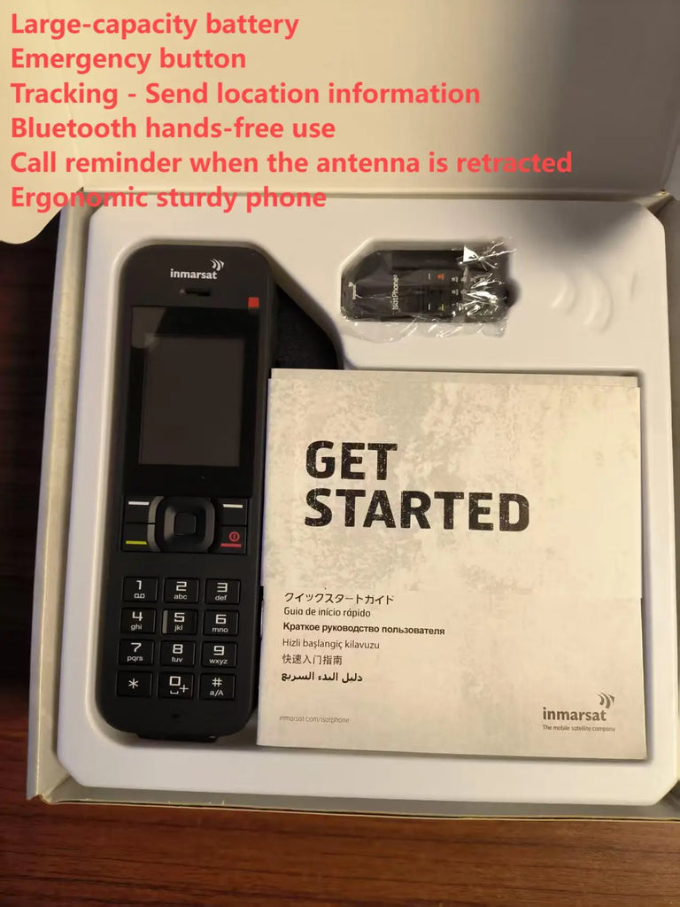 HS2 Rugged Satellite Phone – IP65 Waterproof, 160-Hour Standby, IK04 Shock-Resistant, Global Connectivity