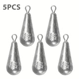 Premium Teardrop Fishing Weights Sinkers – 10 Sizes Lead Drop Shot Weights with 360° Swivel for Freshwater & Saltwater thumbnail 11
