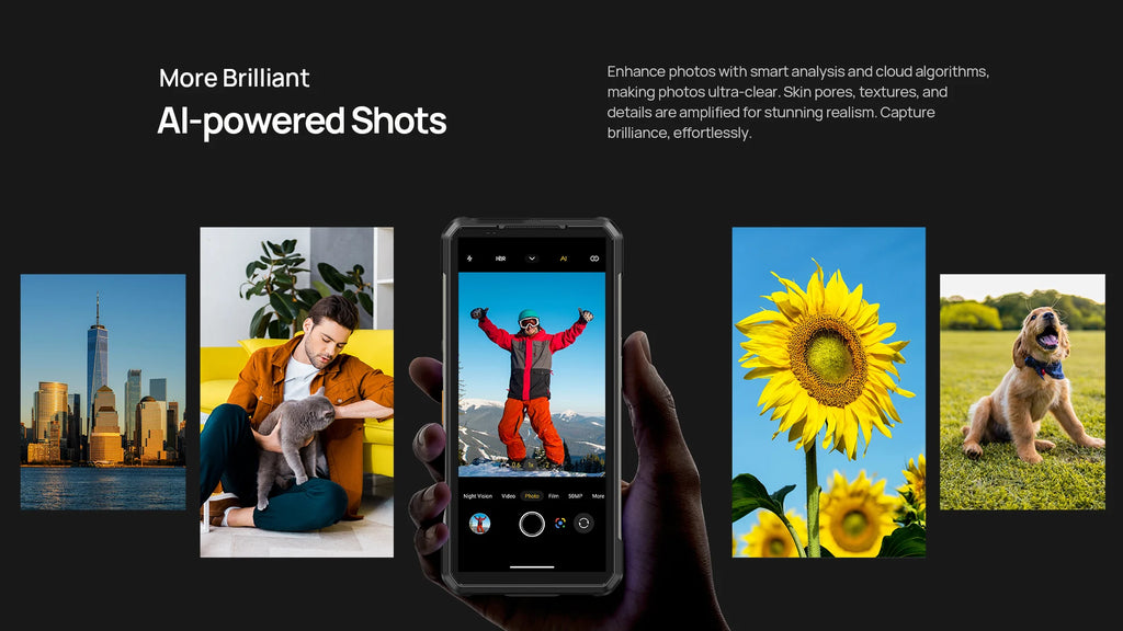 Ulefone Armor 34 Pro 5G – Rugged AI Smartphone with Built-in Projector, 25500mAh Battery, 120Hz Display, and 32GB+512GB Storage