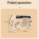 Hand Crank Emergency Weather Radio with Bluetooth – Solar/USB Rechargeable, Portable Power Bank thumbnail 6
