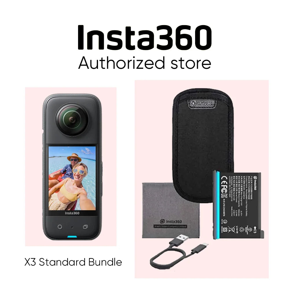Insta360 X3 – Waterproof 360° Action Camera
