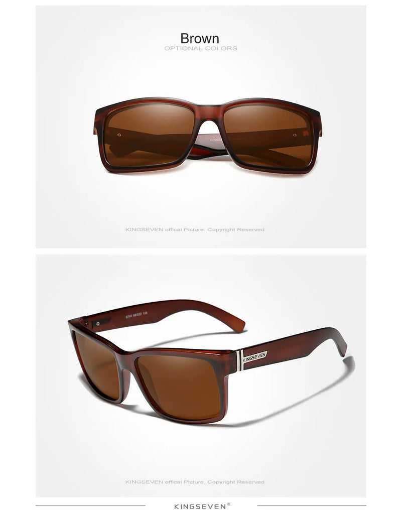 KINGSEVEN Polarized Sports Sunglasses for Men – UV400 Mirror Lens | Model 750