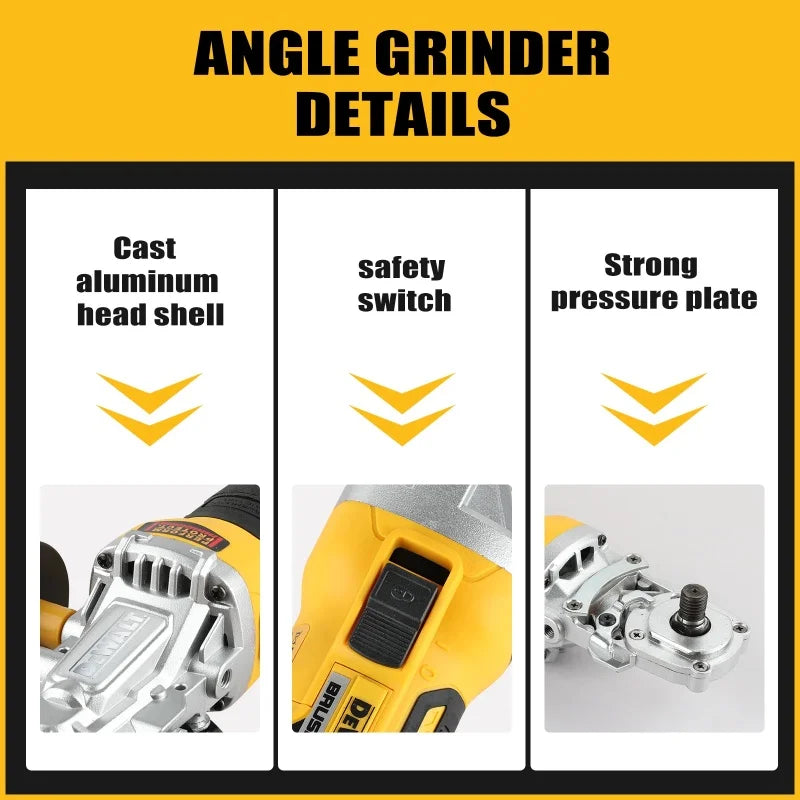 DeWalt 125mm Cordless Brushless Angle Grinder