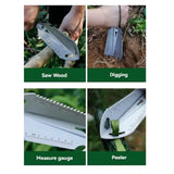 6-in-1 Military Folding Shovel with Pickaxe – Compact, Multi-Tool Survival Spade with Carry Case thumbnail 6