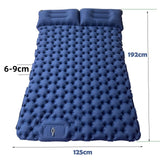 Double Camping Air Mattress with Built-In Pillows – Ultralight Inflatable Sleeping Pad for 2 – Waterproof, Compact & Durable thumbnail 10