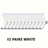 6 or 12 Pairs Men's Outdoor Crew Socks – Breathable, Durable, and Comfortable Fit thumbnail 22