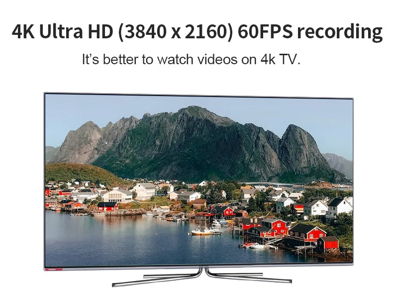 Ordro EP8 Head-Mounted 4K Action Camera – Hands-Free Vlogging, Filmmaking & Adventure Recording