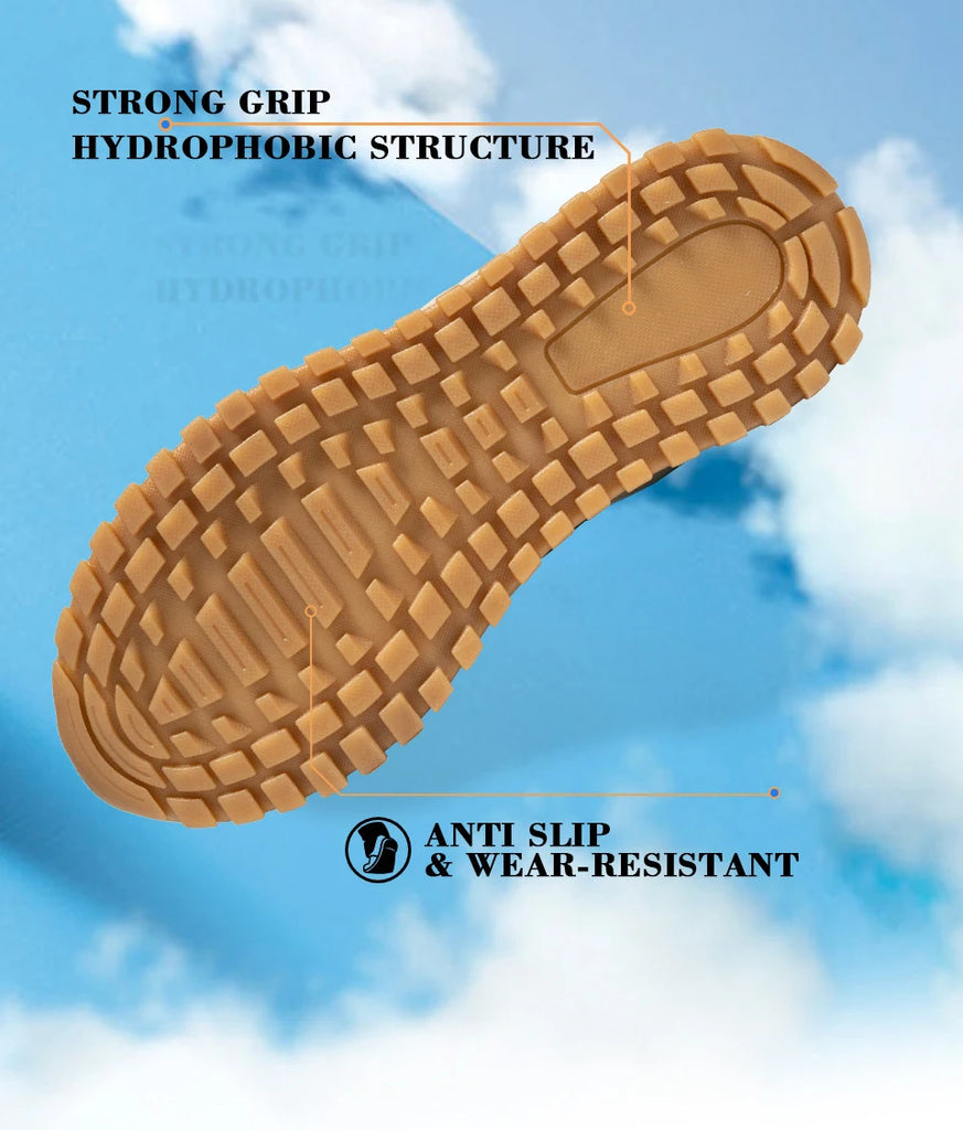 Baasploa Women’s Waterproof Winter Snow Boots – Plush Lined, Non-Slip Outdoor Sneakers