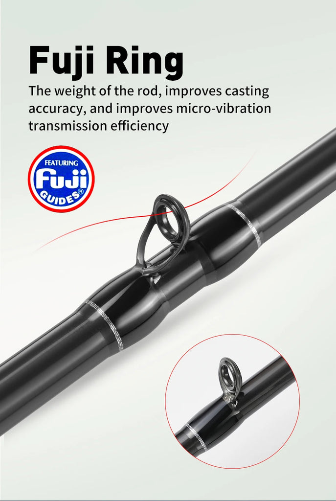 JOHNCOO Sea Fishing Rod 1.75M β MT Cuttlefish & Octopus Rod with Metal Tip, Fuji Rings, Lightweight Carbon Build