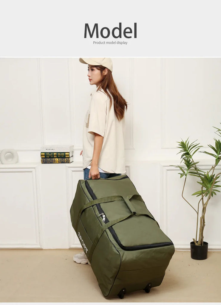 Camouflage Waterproof Oxford Travel Duffle Bag – Large Capacity Moving & Storage Bag