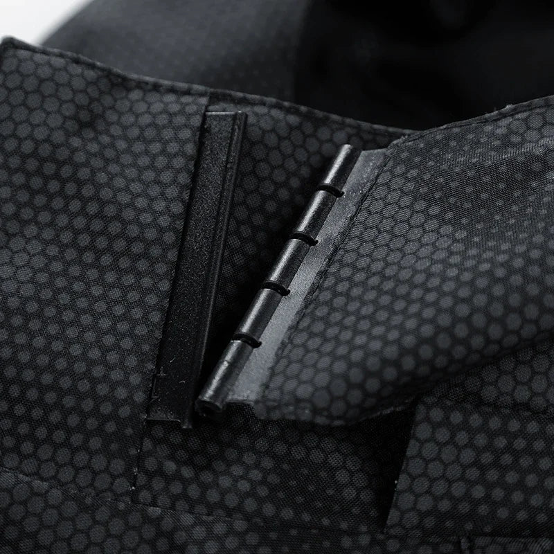 Men’s Hooded Waterproof Hiking Jacket – Windproof Outdoor Bomber with Detachable Hood