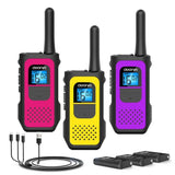 AWANFI Rechargeable Walkie Talkies (2/3/4-Pack) β Long Range 2-Way Radios with 16 Channels, VOX, USB-C Charging β Ideal for Kids & Adults, Outdoor Camping & Hiking thumbnail 18