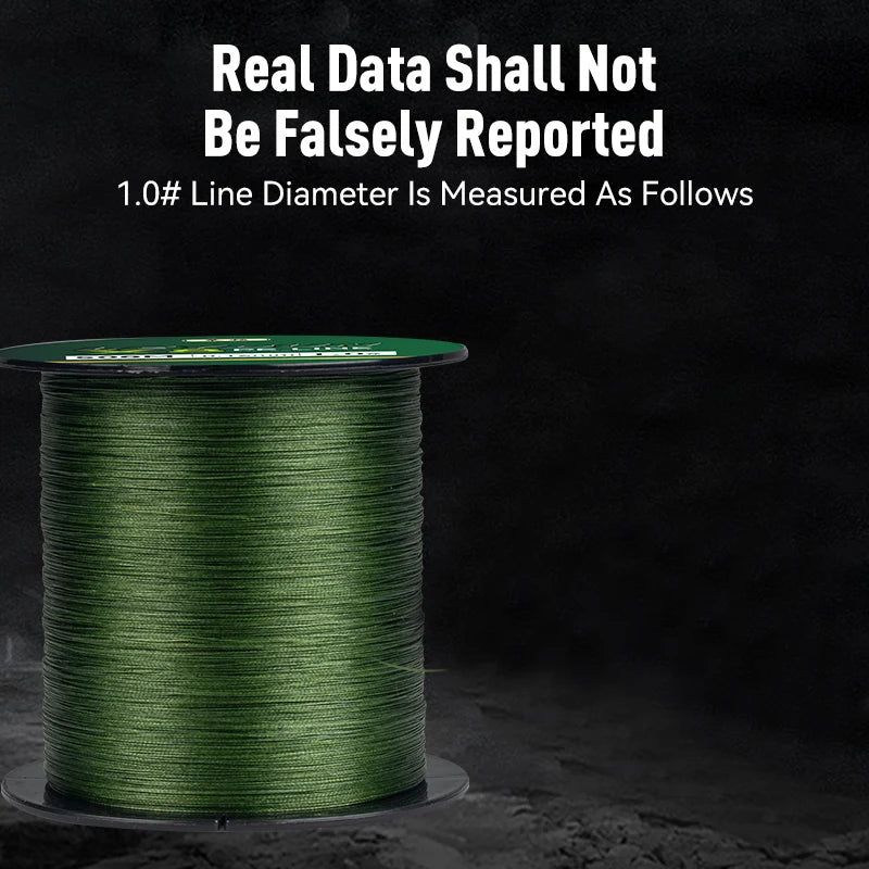 LEYDUN 500m 8-Strand Braided PE Fishing Line – Ultra Strong, Smooth & Durable Multifilament Line