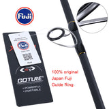 Goture Xceed 1.98–3.6m Fuji Guide Ring Carbon Spinning & Casting Fishing Rod (M/MH Power) – 4-Piece Travel Rod with Tube Bag thumbnail 2