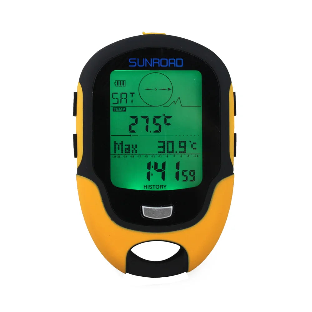 Portable Digital Altimeter, Barometer, Compass & GPS Navigation Receiver – FR510