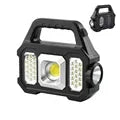 Solar Rechargeable Flashlight – Zoomable Waterproof COB LED Torch & Portable Lantern thumbnail 21