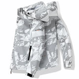Men’s Hooded Waterproof Hiking Jacket – Windproof Outdoor Bomber with Detachable Hood thumbnail 23