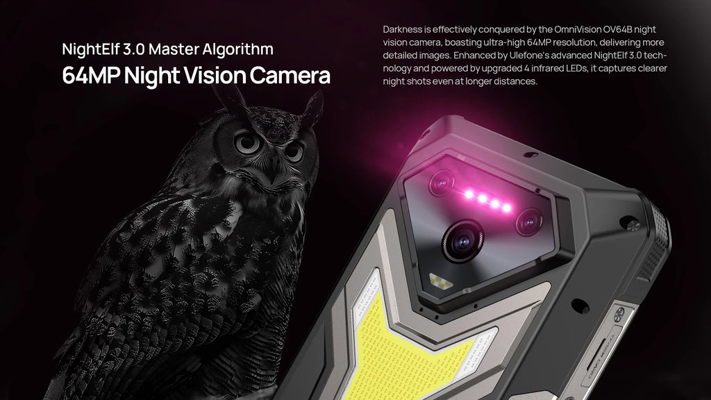 Ulefone Armor 34 Pro 5G – Rugged AI Smartphone with Built-in Projector, 25500mAh Battery, 120Hz Display, and 32GB+512GB Storage