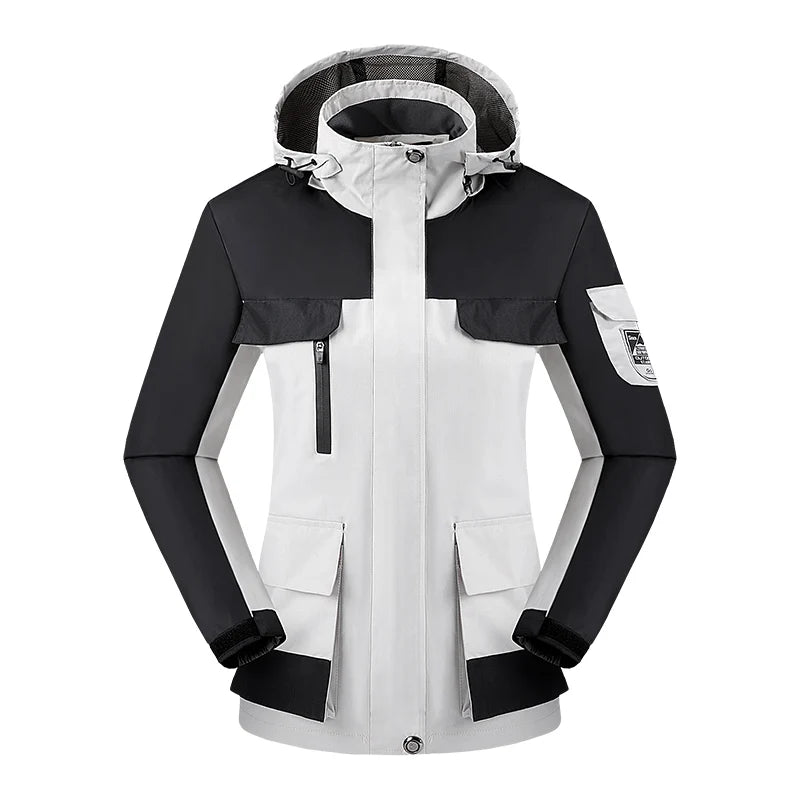 CHRLCK Women's Waterproof Hiking Jacket – Windproof, Quick-Dry Outdoor Shell with Custom Logo Option