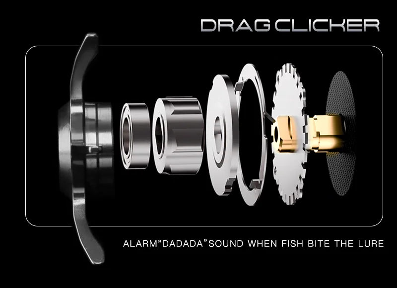 Seasir Salminus Baitcasting Reel – 8.0:1 Gear Ratio | Dual Aluminum Spools | 11+1BB | 12KG Drag Power