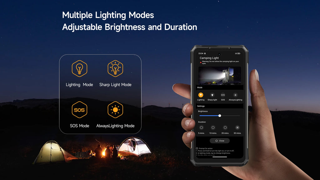 Ulefone Armor 34 Pro 5G – Rugged AI Smartphone with Built-in Projector, 25500mAh Battery, 120Hz Display, and 32GB+512GB Storage