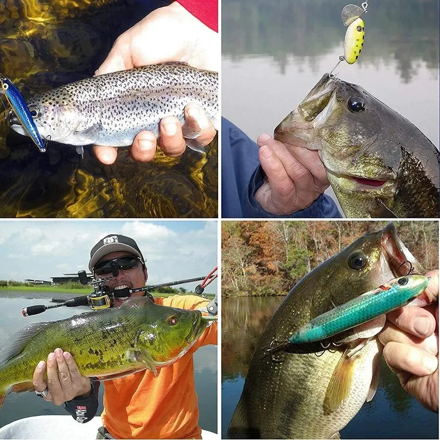 4X Strong High Carbon Steel Treble Hooks (20pcs / 2 Boxes) – Ultra Sharp Saltwater & Freshwater Fishing Hooks