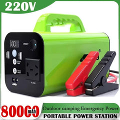 Robinella 500W Portable Power Station – 80000mAh LiFePO4 Battery Backup | AC/DC/USB Output | Outdoor Camping & Emergency Power Supply (220V)
