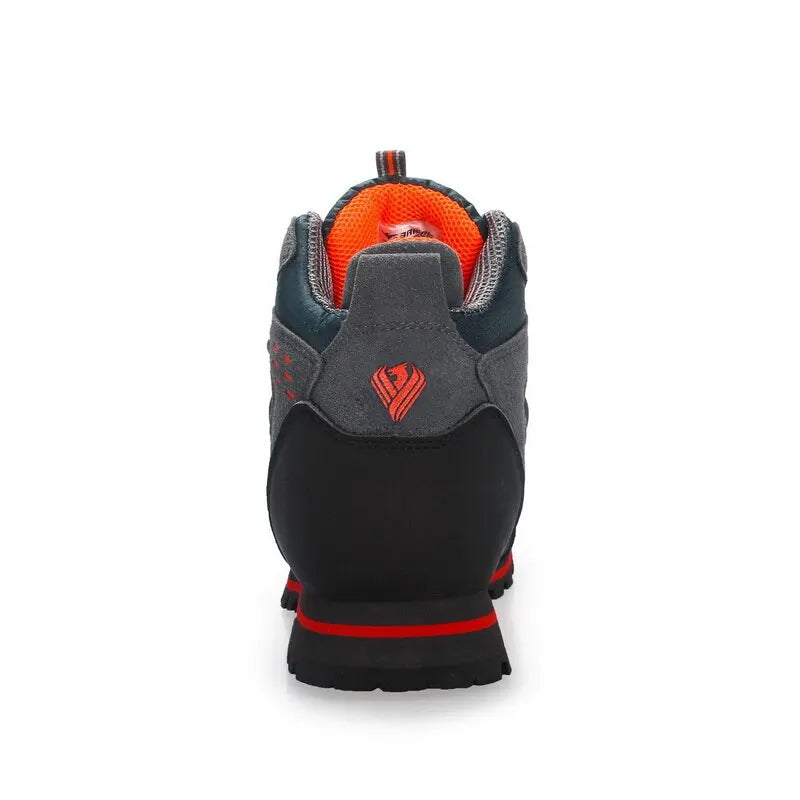 Men’s Waterproof Hiking Shoes – Outdoor Mountain Climbing Sneakers with Height Boost