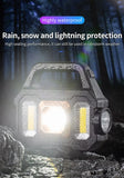 Solar Rechargeable Flashlight – Zoomable Waterproof COB LED Torch & Portable Lantern thumbnail 18