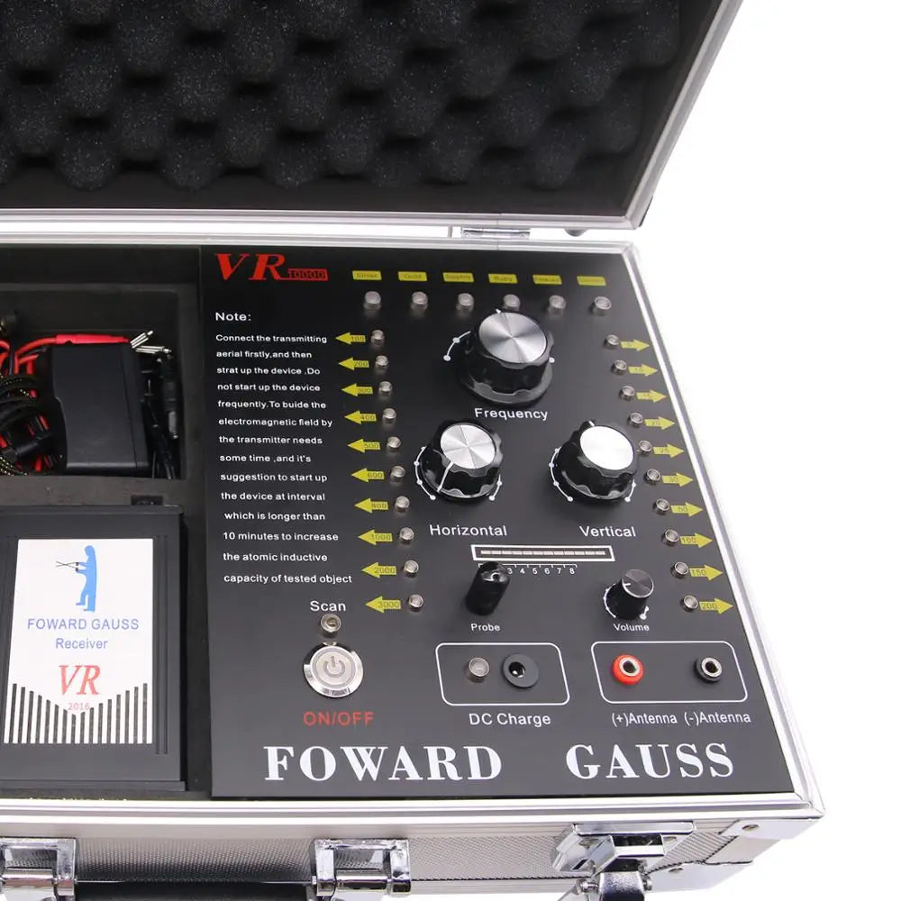 VR10000 Long-Range Underground Metal Detector – Detects Gold, Silver, Gems & Diamonds (3000m Range / 200m Depth)