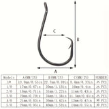 160pcs Stainless Steel Circle Hook Set β 2X Strong Offset Octopus Hooks for Sport Fishing | Corrosion-Resistant & Ultra-Sharp thumbnail 3