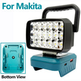 18-LED Portable Work Light – Compatible with Makita, Milwaukee & DeWalt 18V/20V Batteries – 1500LM Spotlight Torch with USB Output thumbnail 40