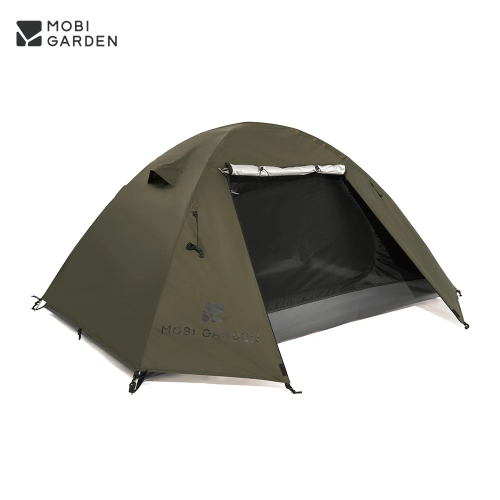 Mobi Garden 3–4 Person Waterproof Camping Tent – Double-Layer, UV & Rain Protection, Lightweight Trekking Shelter