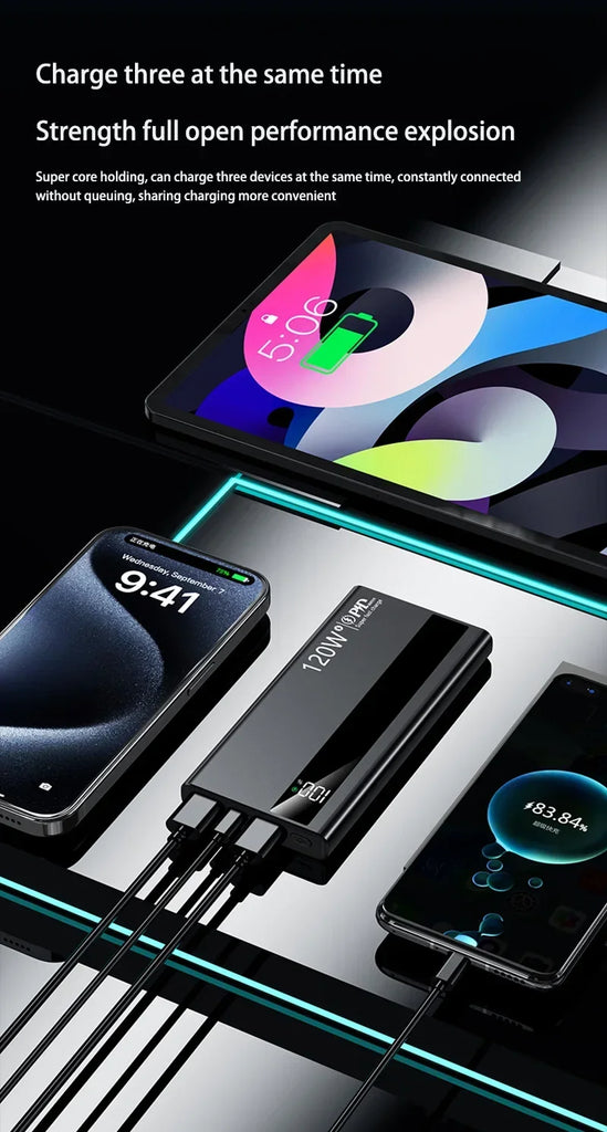 Xiaomi 120W 200000mAh Power Bank – Super Fast Charging Portable Battery Charger