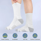 6 or 12 Pairs Men's Outdoor Crew Socks – Breathable, Durable, and Comfortable Fit thumbnail 12