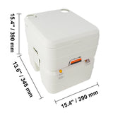 VEVOR Portable Camping Toilet – 3.2/5.3 Gal Waste Tank, 2.6/3.2 Gal Flush Tank, Pressurized Flush with Level Indicator – Compact, Durable & Odor-Free thumbnail 15