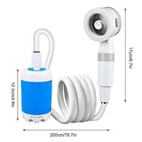 Rechargeable Portable Outdoor Camping Shower – Electric Pump with Digital Display & Accessories (4000mAh Battery) thumbnail 5