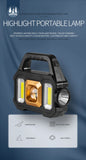 Solar Rechargeable Flashlight – Zoomable Waterproof COB LED Torch & Portable Lantern thumbnail 7