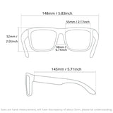 KDEAM Polarized Sunglasses – White Frame UV400 Protection thumbnail 6