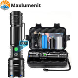 MaxLumenit™ 1,000,000 Lumen Rechargeable LED Flashlight – Ultra-Bright, USB-C, Waterproof, Zoomable Torch for Outdoor & Emergency Use thumbnail 1