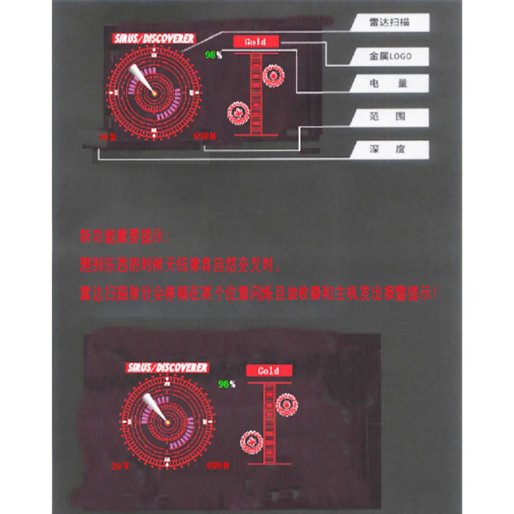 Ray Finder Long Range Gold & Diamond Detector β 1000m Range | 50m Depth | LED Display | Pro Mining Tool