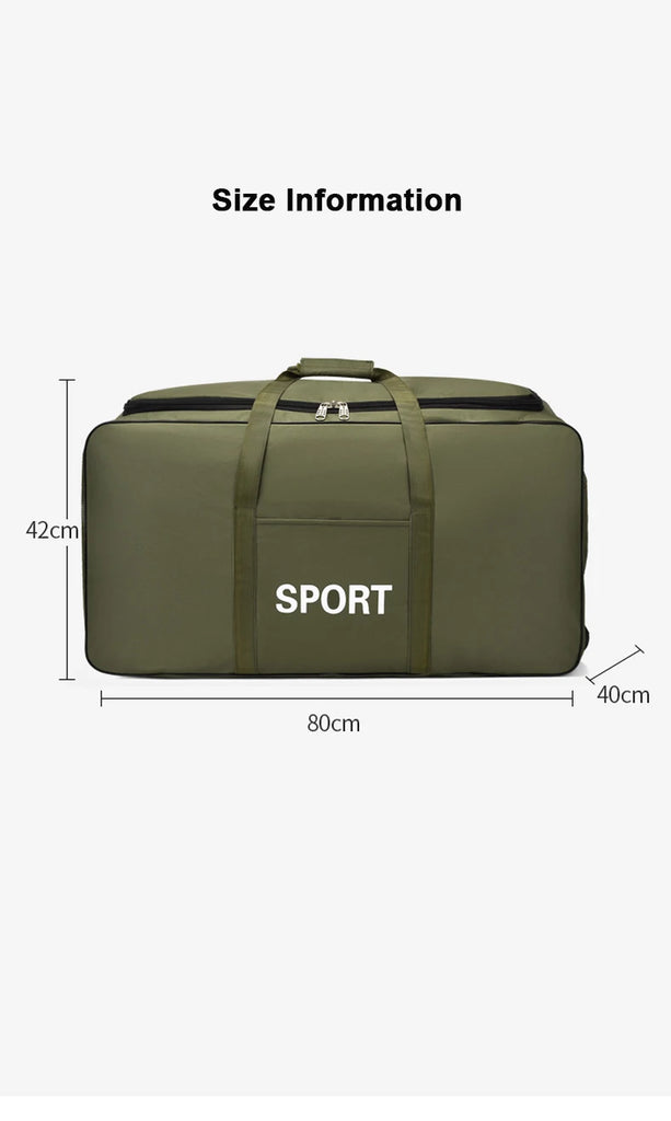 Camouflage Waterproof Oxford Travel Duffle Bag – Large Capacity Moving & Storage Bag